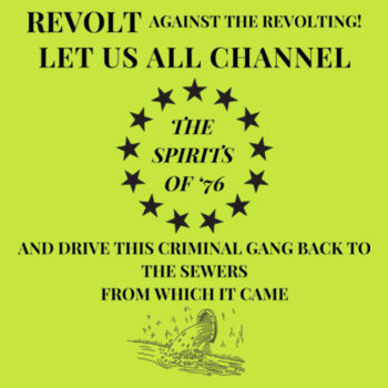 Channel The Spirits of '76 - Heavy Cotton 100% Cotton Long Sleeve T Shirt Design