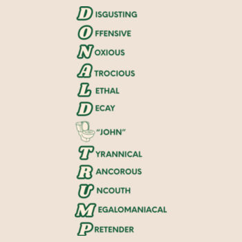 Trump Acronym Ringer Tee Design