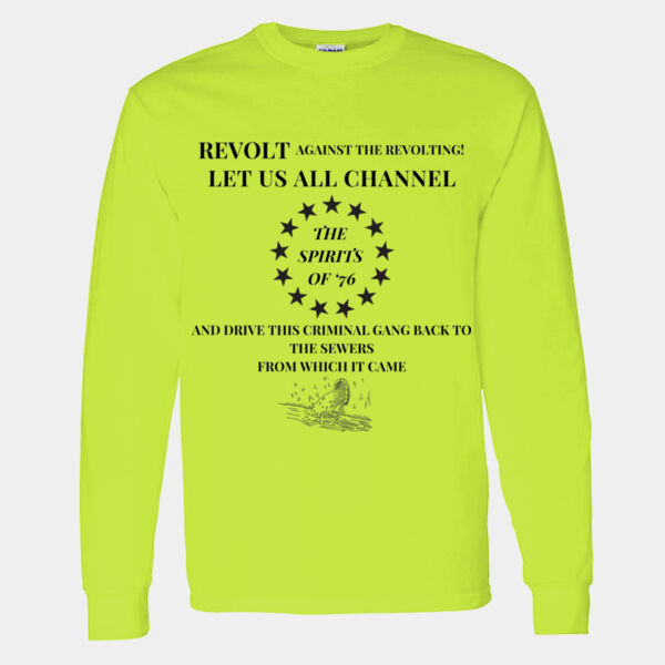 Channel The Spirits of '76 - Heavy Cotton 100% Cotton Long Sleeve T Shirt Thumbnail