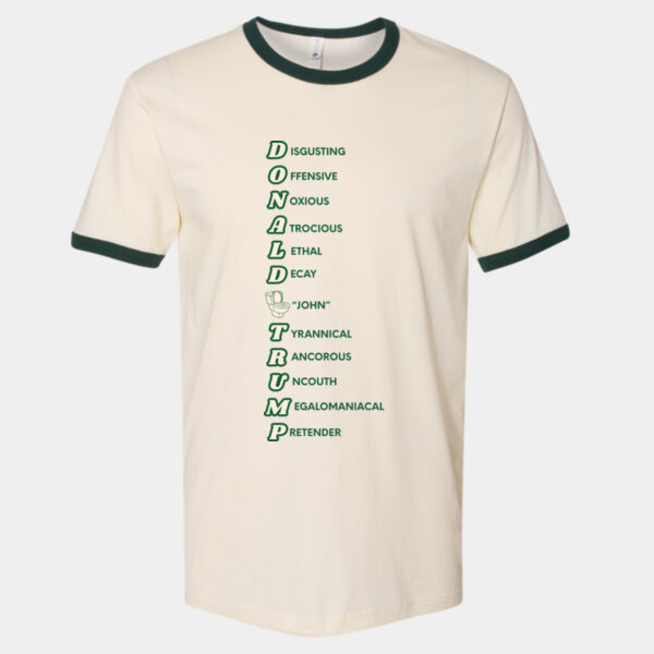 Trump Acronym Ringer Tee Thumbnail