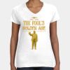Women's Fine Jersey V-Neck Tee Thumbnail