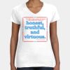 Women's Fine Jersey V-Neck Tee Thumbnail